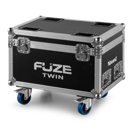 beamZ FCFTB - Flightcase con ruedas para 2 Fuze Twin (espuma a medida, panel 9 mm)