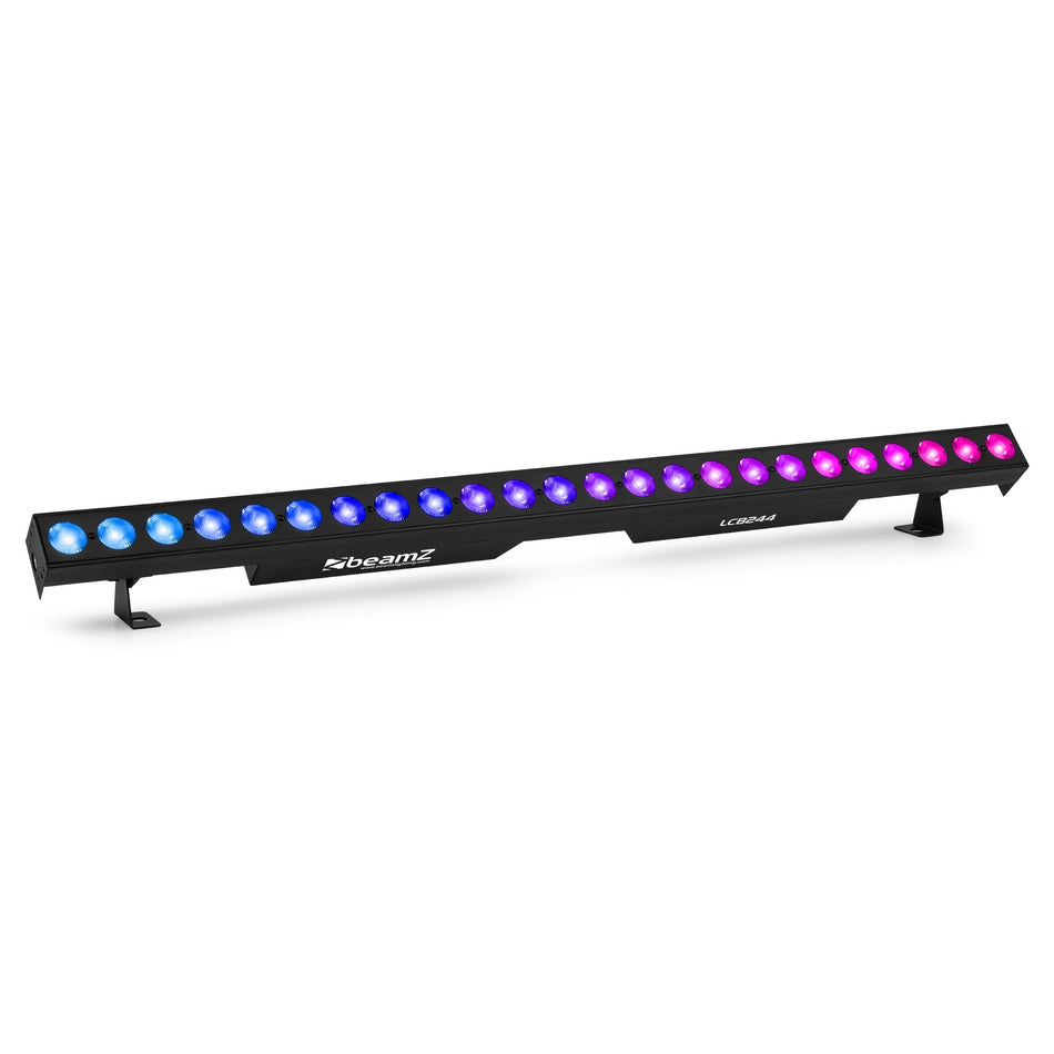 beamZ LCB244 - Barra LED RGBW 24x4W con 8 secciones y control DMX