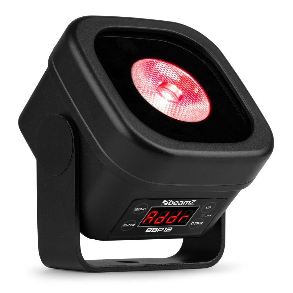 beamZ BBP12 - Mini uplight a batería 12 W RGBAL IP65 con DMX inalámbrico (Eazylink)