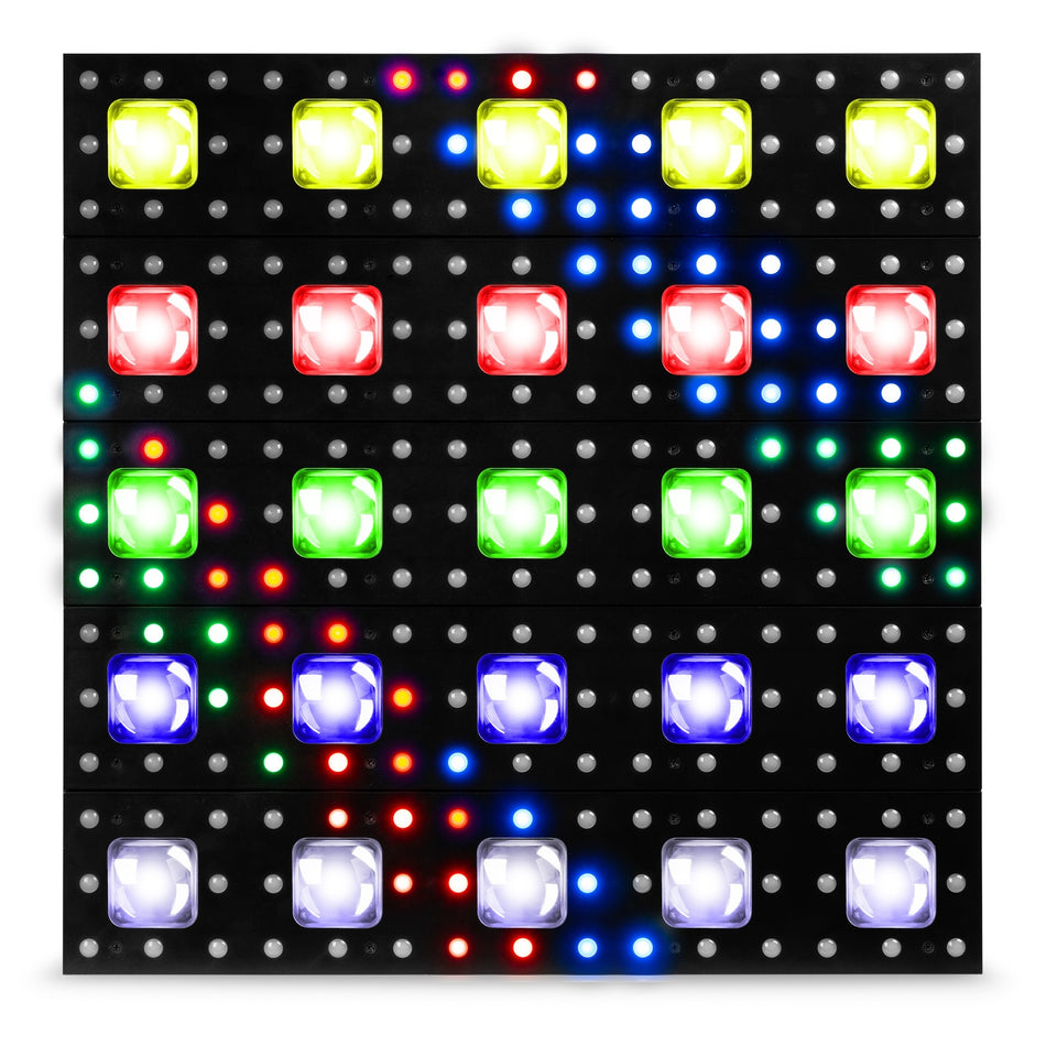 beamZ Pro LCBP450 - Panel LED híbrido RGBW con 25x10W y retroiluminación 200xRGB SMD