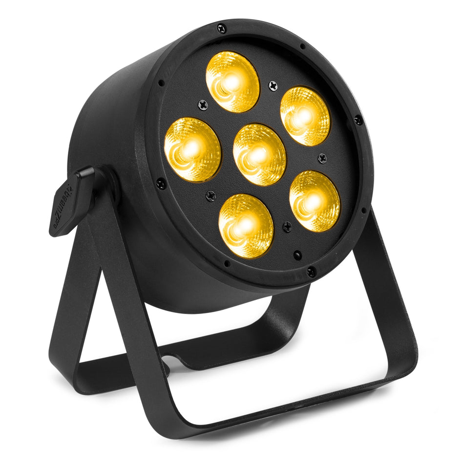 beamZ Pro BAC322 - Par LED ProPar 6x10W RGBALC silencioso de aluminio para escenario y eventos