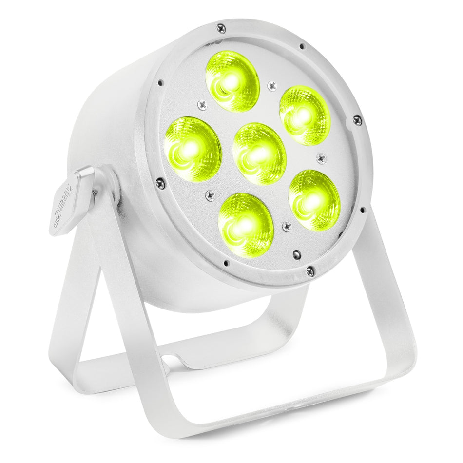 beamZ Pro BAC322W - PAR LED RGBALC 6x10W en carcasa blanca y funcionamiento silencioso