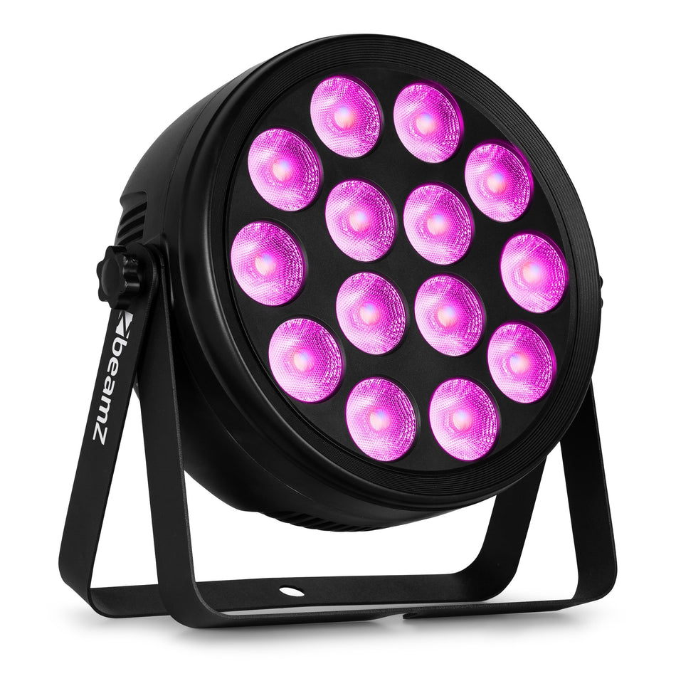 beamZ BCC145 - Par plano 14×4 W RGBW con haz 25°, mando IR y DMX 4/8 canales