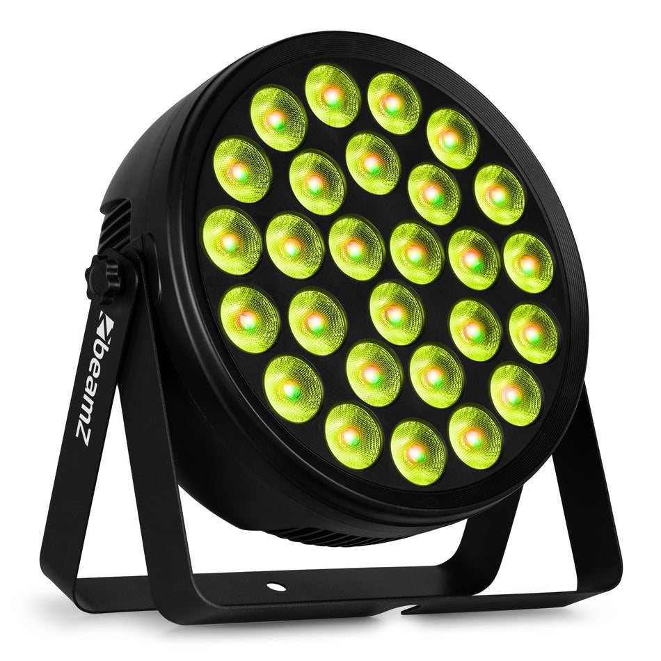 beamZ BCC240 - Par plano 27×4 W RGBW con mando, doble soporte y DMX 4/8 canales