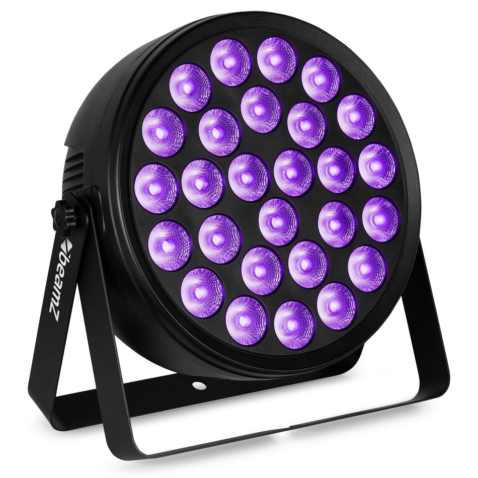 beamZ BCC260 - Par plano 27×6W RGBAW-UV con DMX 6/10 canales y mando IR