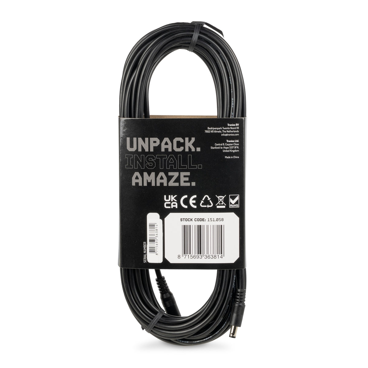 beamZ Pro HRDC10 - Cable de extensión DC de 10m - Tempo Shop