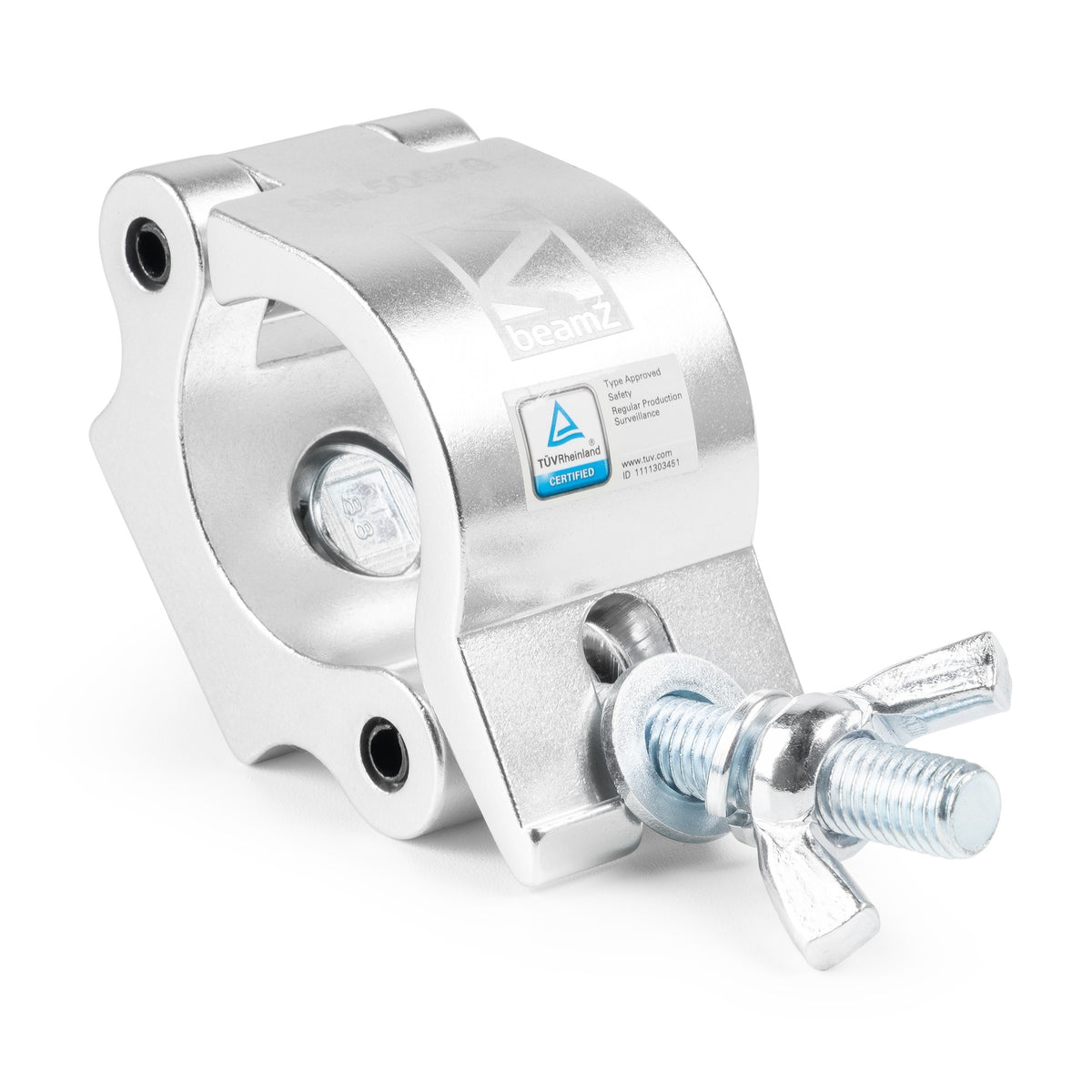 beamZ BC50-500 - Garra Half Coupler Slimline de aluminio para truss con carga de 500 kg - Tempo Shop