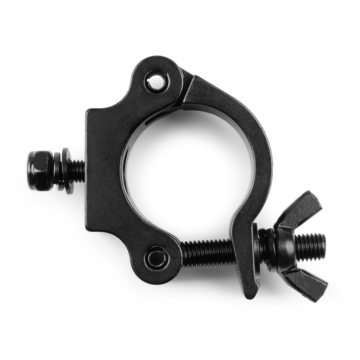 BEAMZ BC50B-500 - Garra Slimline de Acoplamiento Universal para Truss y Tubos (500 kg, Negra) - Tempo Shop