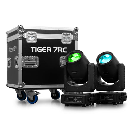 beamZ Pro FC-7RC - Flightcase rígido para 2 cabezas móviles Tiger 7RC - Tempo Shop