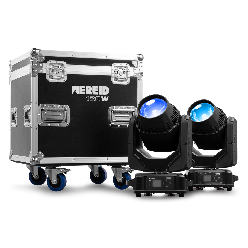 beamZ Pro Nereid1R - Set de 2 cabezas móviles Beam 1R IP65 en flightcase