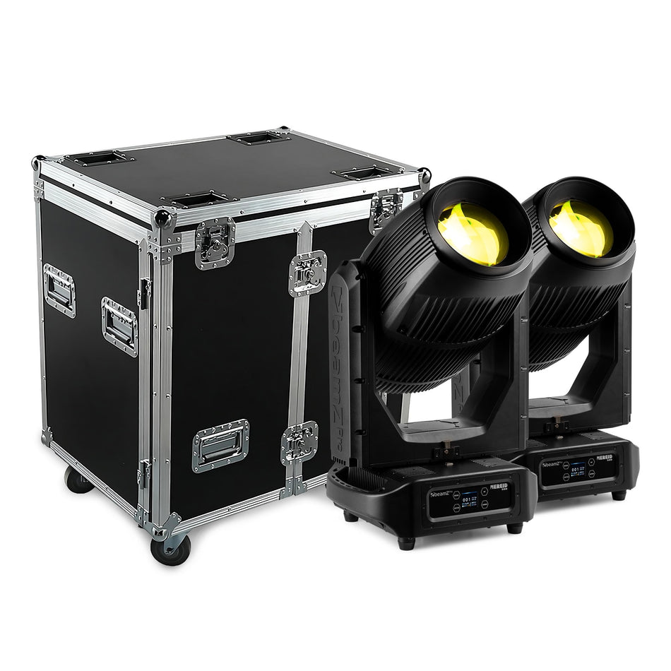 beamZ Pro Nereid500 Kit 2 Cabezas Móviles - Cabezas híbridas IP65 500W con flightcase profesional