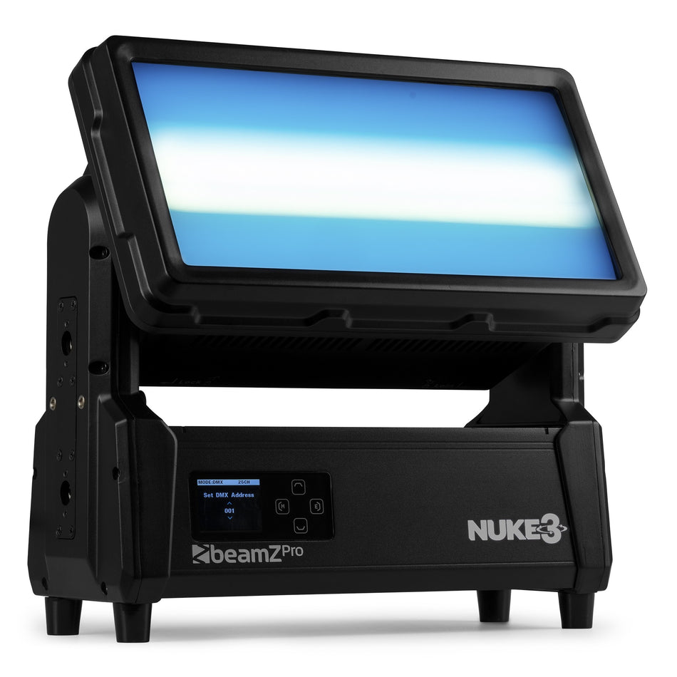beamZ Pro Nuke3 - Estroboscópico/foco twin strobe-wash IP65 motorizado 180° con mapeo por píxel
