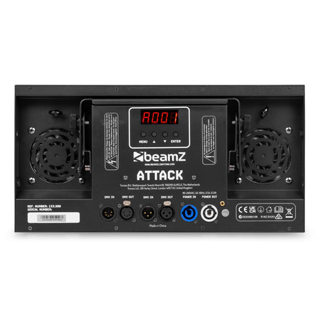 beamZ ATTACK Combi - Estroboscopio, Cegador y Wash LED (CW+RGB+WW) - Tempo Shop