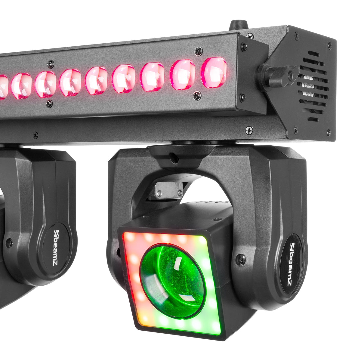 beamZ ShowBar GO Vibe - Sistema de iluminación integral con 4 cabezas móviles y barra LED - Tempo Shop