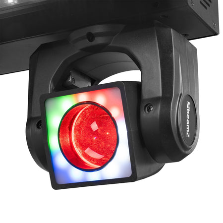 BEAMZ ShowBar GO Edge - Sistema de iluminación profesional con 4 cabezas móviles y barra LED estroboscópica - Tempo Shop