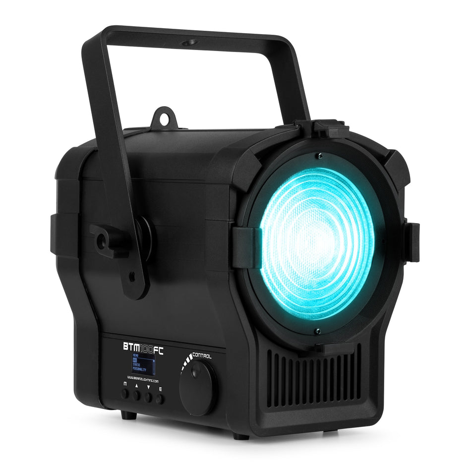 beamZ Pro BTM100FC - Foco Fresnel LED COB RGBALC 100W con zoom motorizado para teatro, estudio y eventos