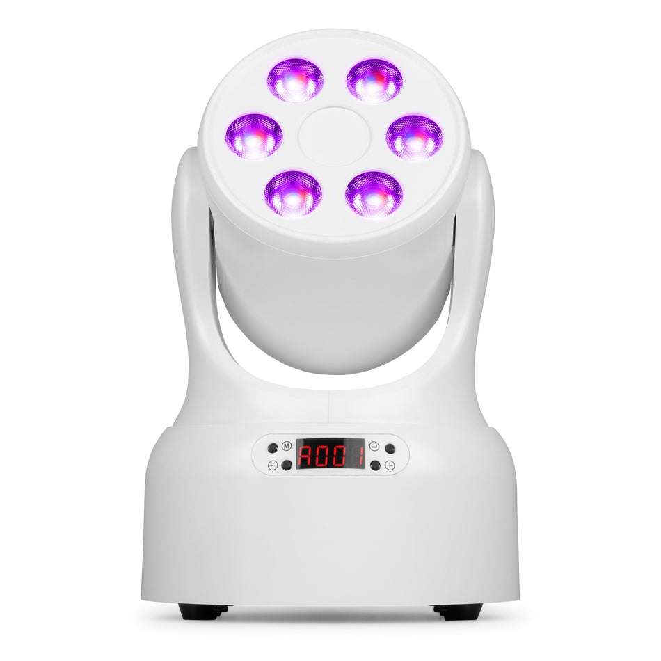 beamZ NOVA68-WH MH - Cabeza móvil wash LED compacta en color blanco con mezcla RGBW y gestión RDM