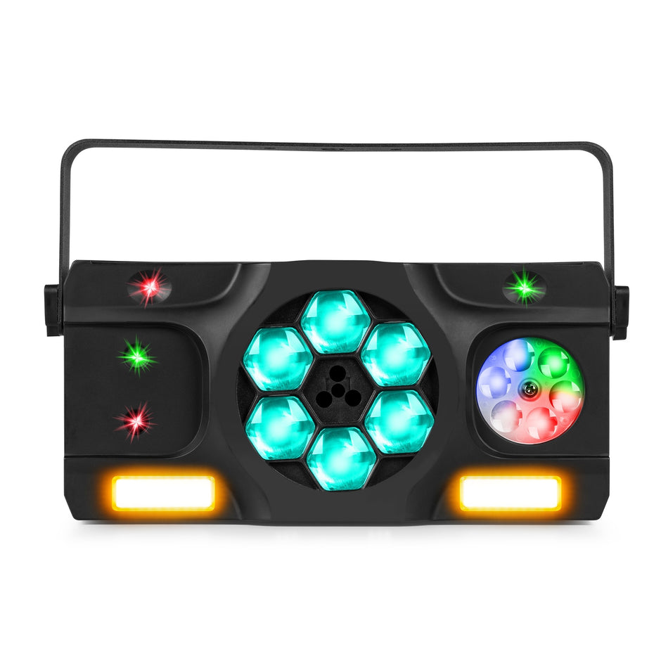 Fuzzix Stellar2 - Sistema de Iluminación Multi-Efectos 5 en 1 para DJ y Eventos