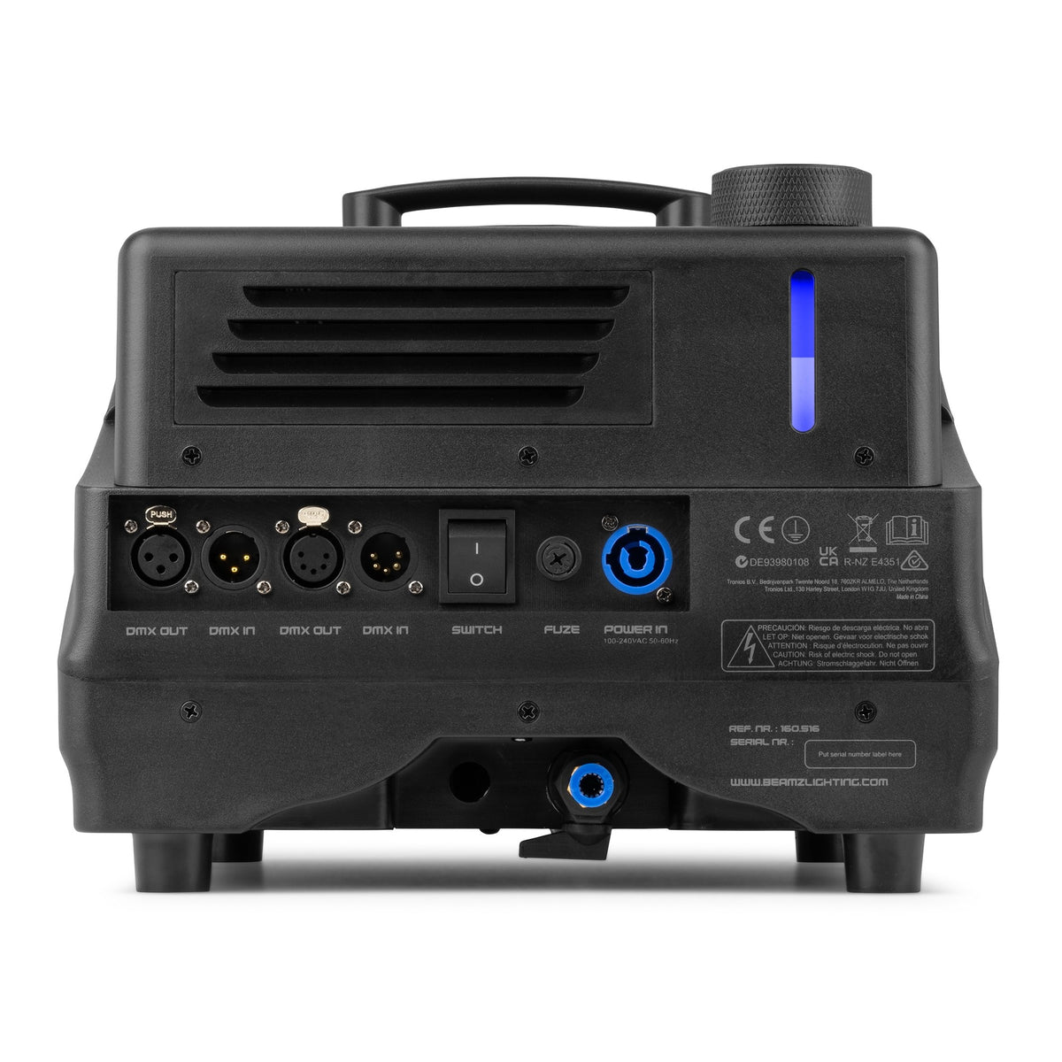 beamZ ICE1400 Máquina de Humo por Hielo DMX - Niebla baja profesional - Tempo Shop