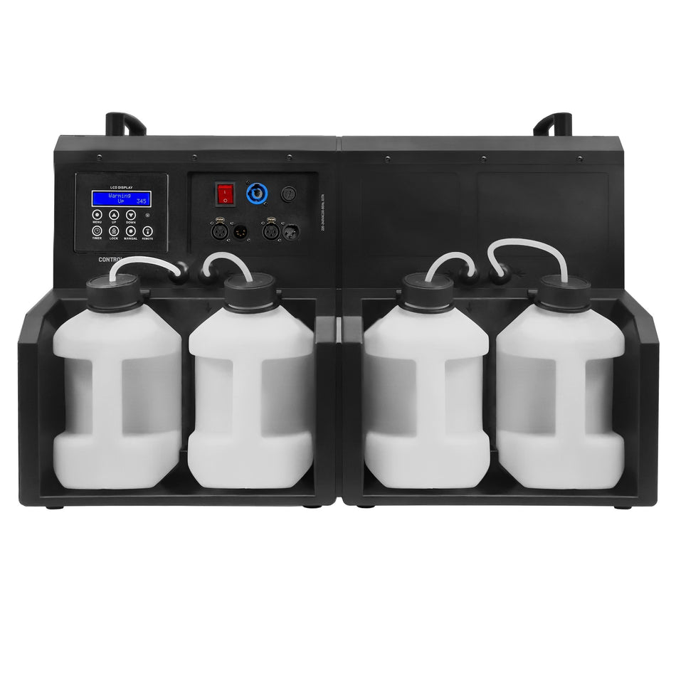 beamZ Cyclone400 - Máquina de humo y burbujas con 48 LED RGBW, DMX 11 canales y depósitos independientes