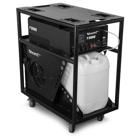 BeamZ Pro F3000 Pro Haze - Máquina de niebla profesional en trolley - Tempo Shop