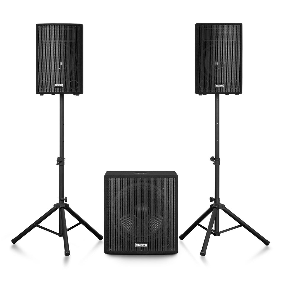 Vonyx VX1218BT - Sistema de Sonido Activo 2.1 con Subwoofer de 18"