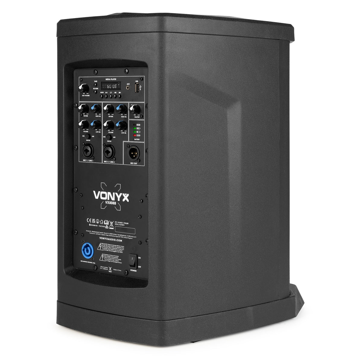 Vonyx VX808B - Sistema de altavoces de columna con batería - Tempo Shop