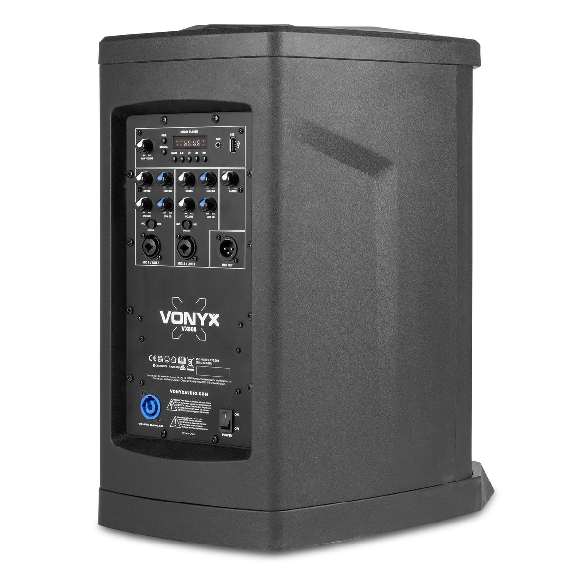 Vonyx VX808 - Sistema de altavoces de columna 320W con BT 5.0 - Tempo Shop