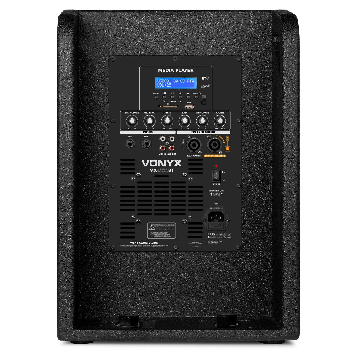 Vonyx VX1020BT - Conjunto de Altavoces Activos 2.2 Plug & Play de 1050W - Tempo Shop