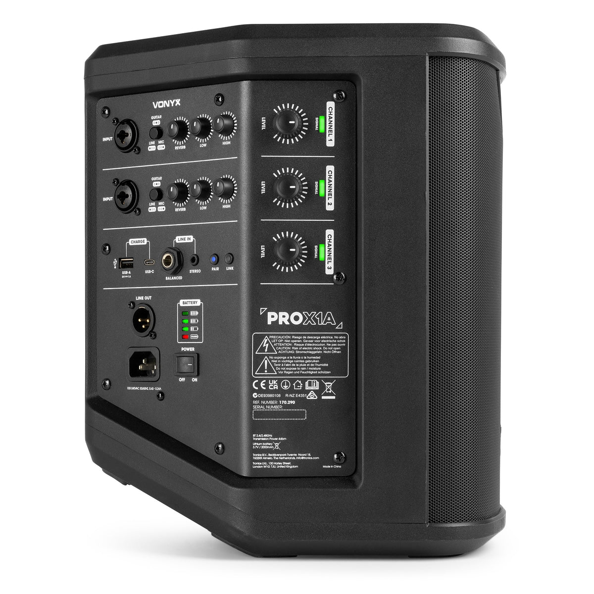 Vonyx PRO X1A - Altavoz activo portátil con batería de larga duración - Tempo Shop