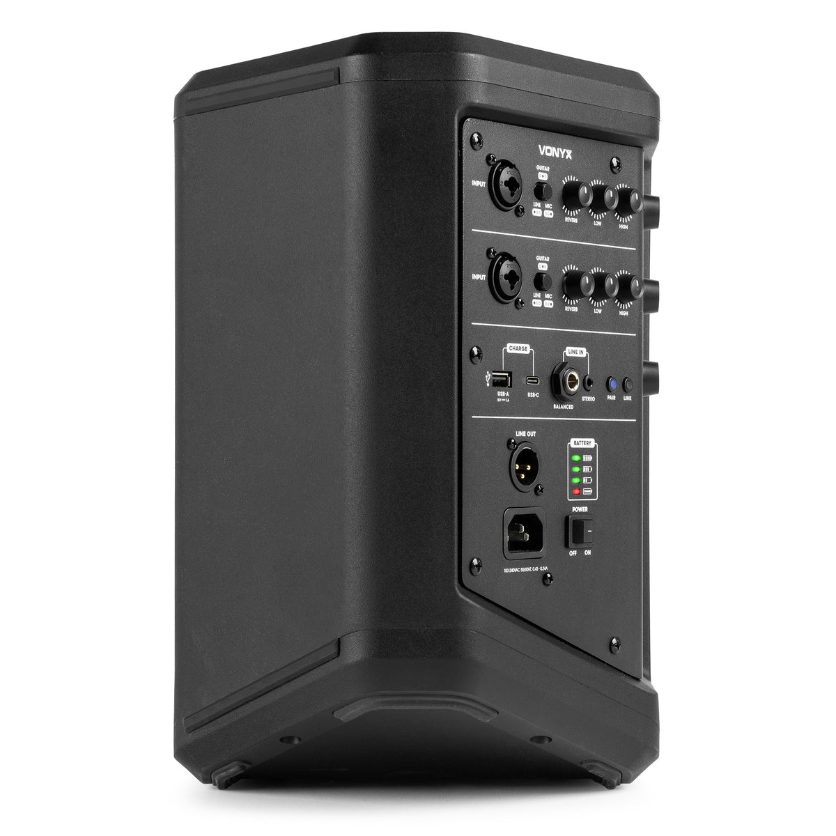 Vonyx PRO X1A - Altavoz activo portátil con batería de larga duración - Tempo Shop