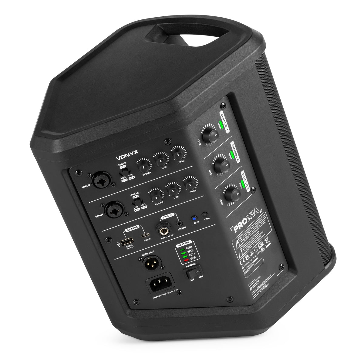Vonyx PRO X1A - Altavoz activo portátil con batería de larga duración - Tempo Shop