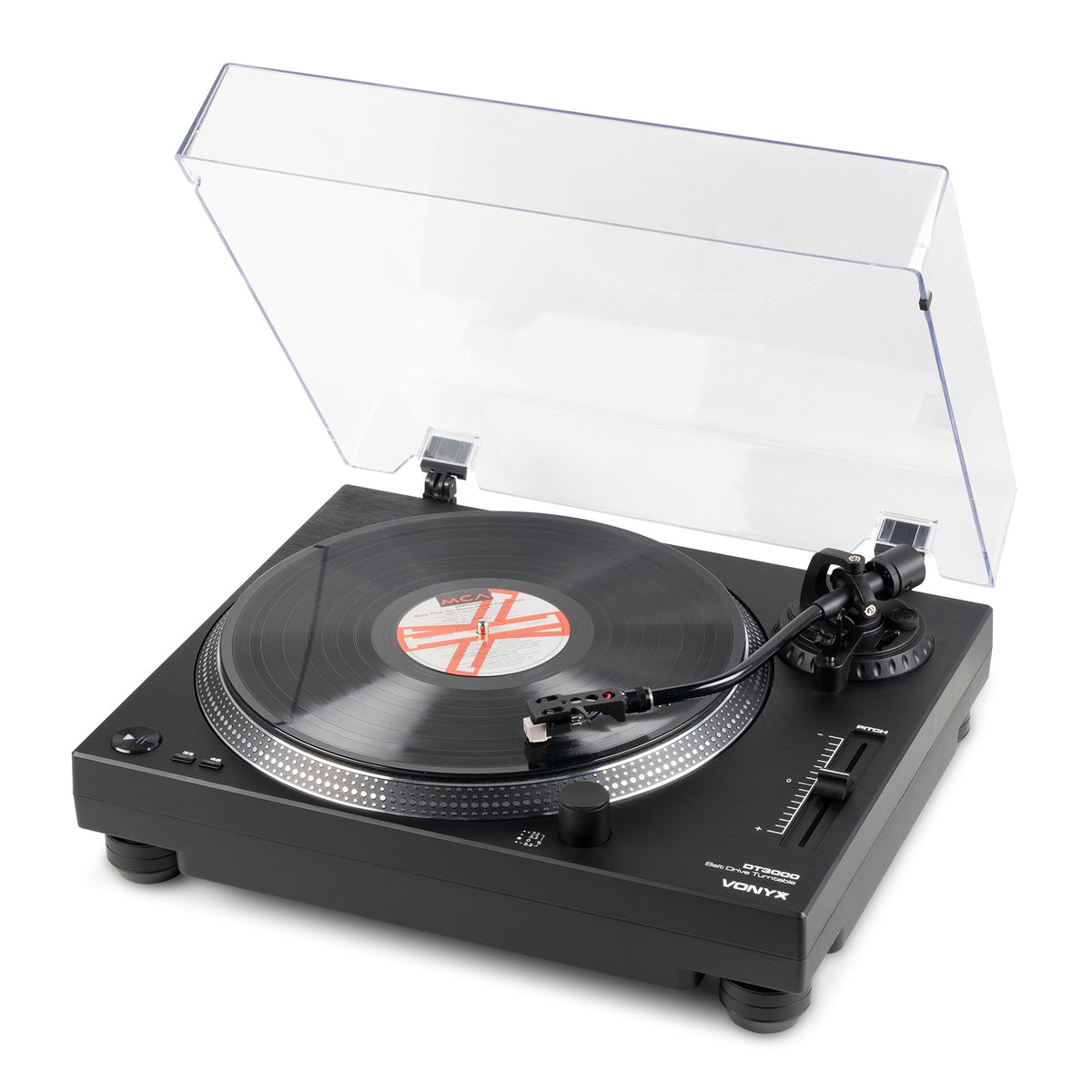 Vonyx DT3000 - Tocadiscos de transmisión por correa y USB - Tempo Shop