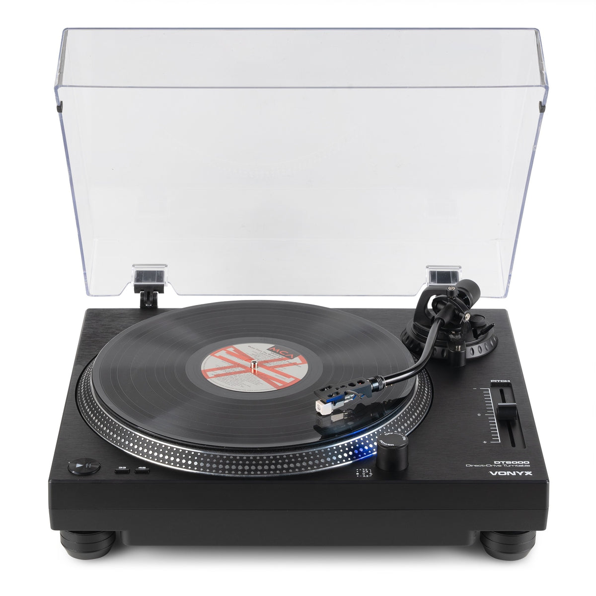 Vonyx DT6000 - Tocadiscos de tracción directa profesional para DJ - Tempo Shop