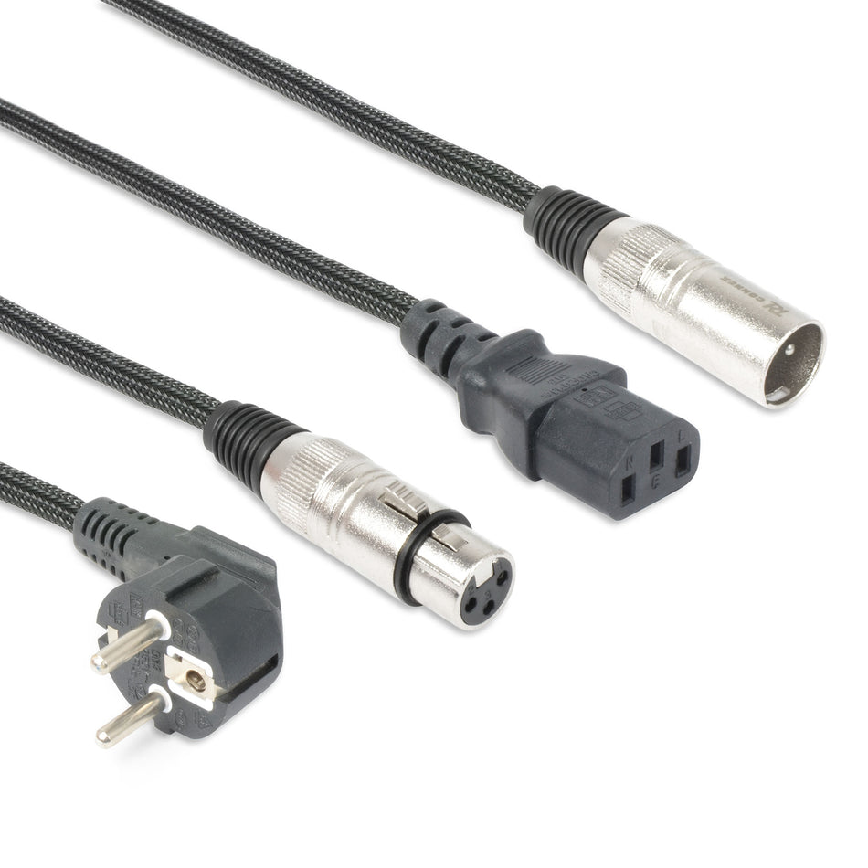 PD-Connex CX02-20 - Cable Combi de Audio y Alimentación Schuko/XLR 20m