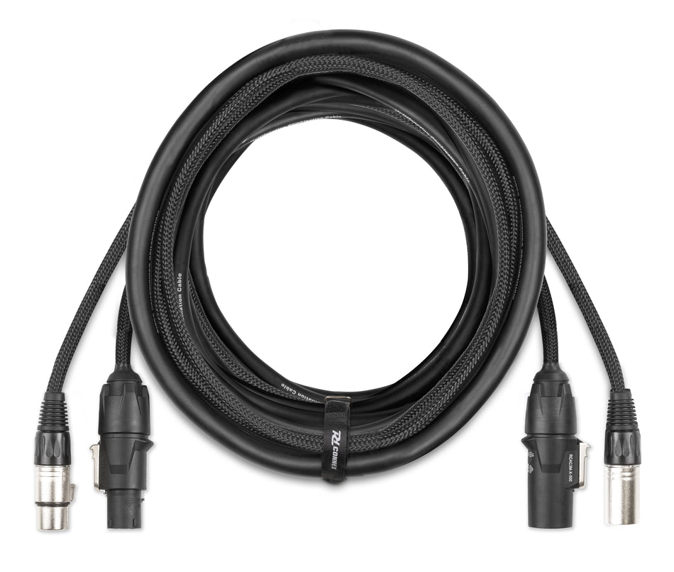 PD-Connex CX13-10 - Cable Híbrido Profesional de Alimentación y Señal DMX (10 metros)