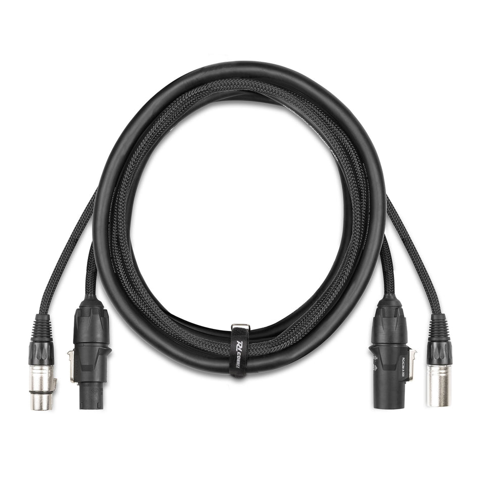 PD-Connex CX13-2 - Cable Combinado de Alimentación Powerconnector TR y Señal DMX 5 Pines (2m)