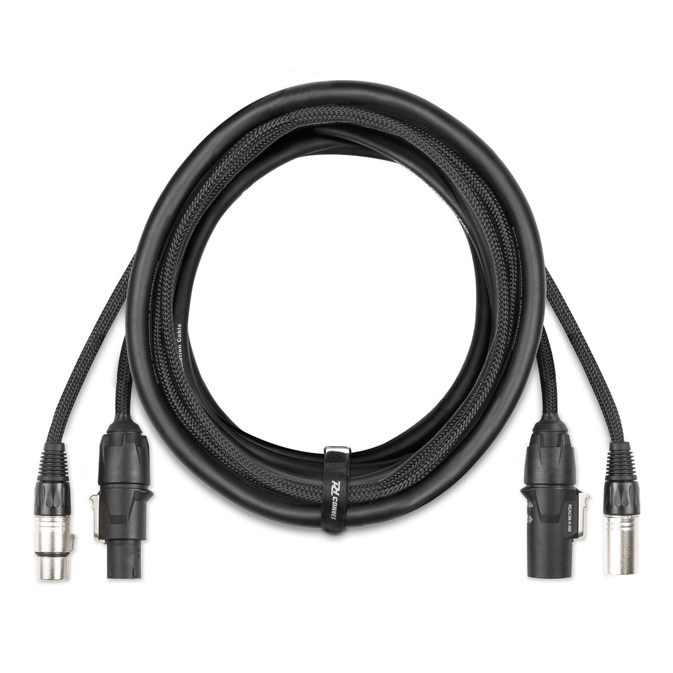 PD-Connex CX13-5 - Cable Híbrido de Alimentación Powerconnector TR y Señal DMX 5-Pin, 5 metros