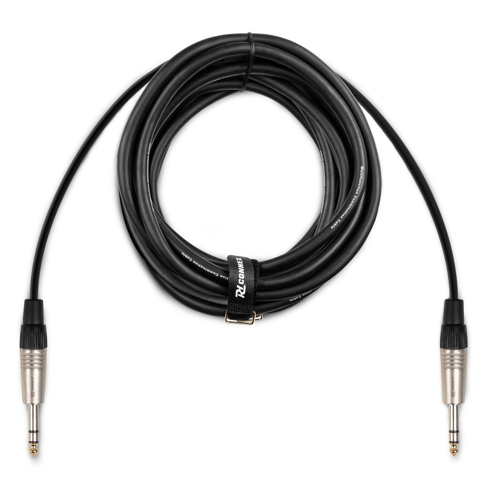 PD-Connex CX80-12 - Cable Profesional Jack Estéreo a Jack Estéreo, 12 Metros