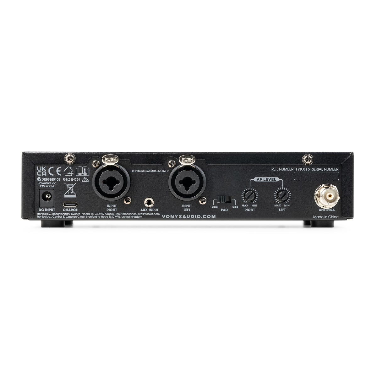 VONYX WES15 - Sistema de monitorización intrauditivo inalámbrico UHF de 16 canales - Tempo Shop