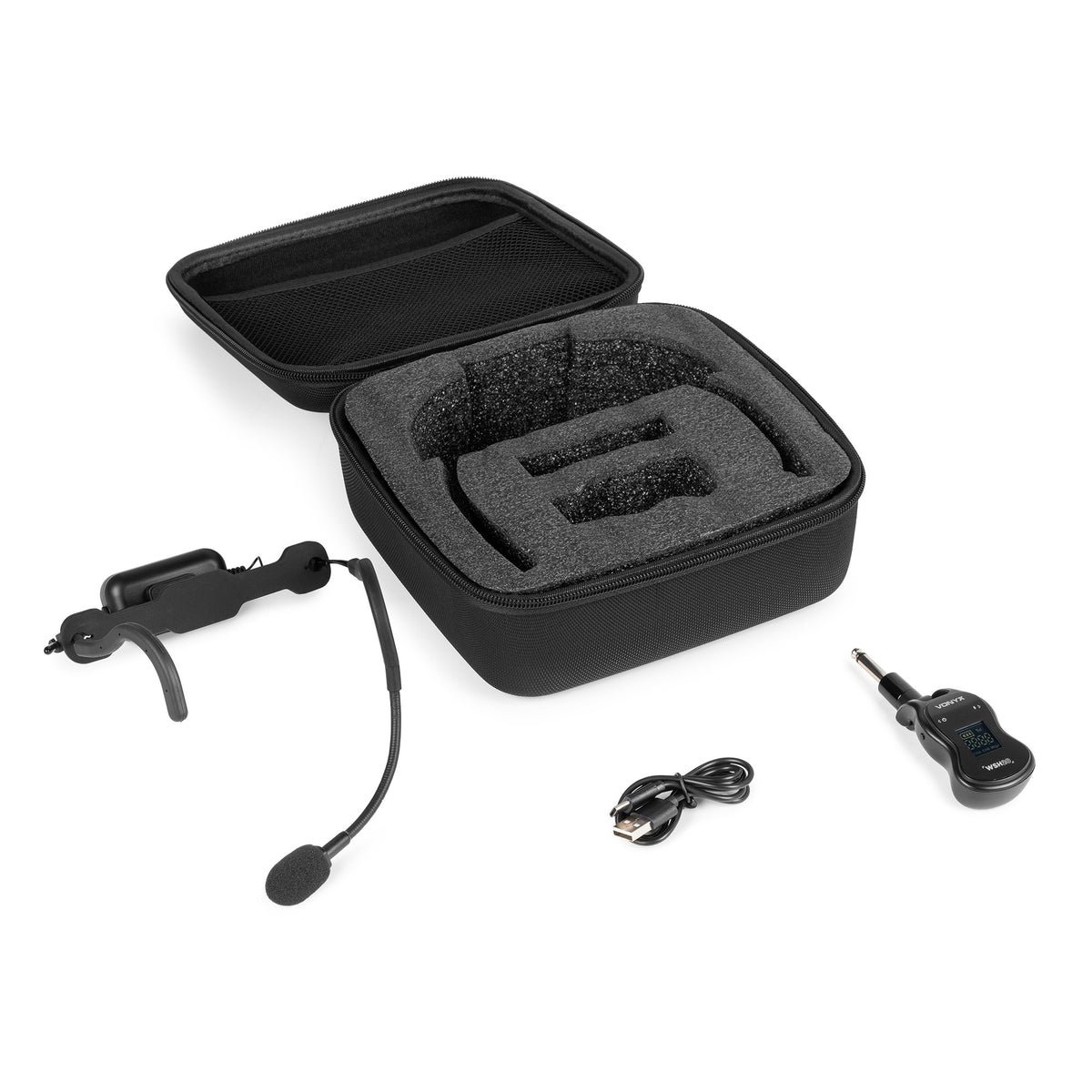 Vonyx WSH20 - Micrófono Deportivo Inalámbrico UHF con Receptor Compacto - Tempo Shop