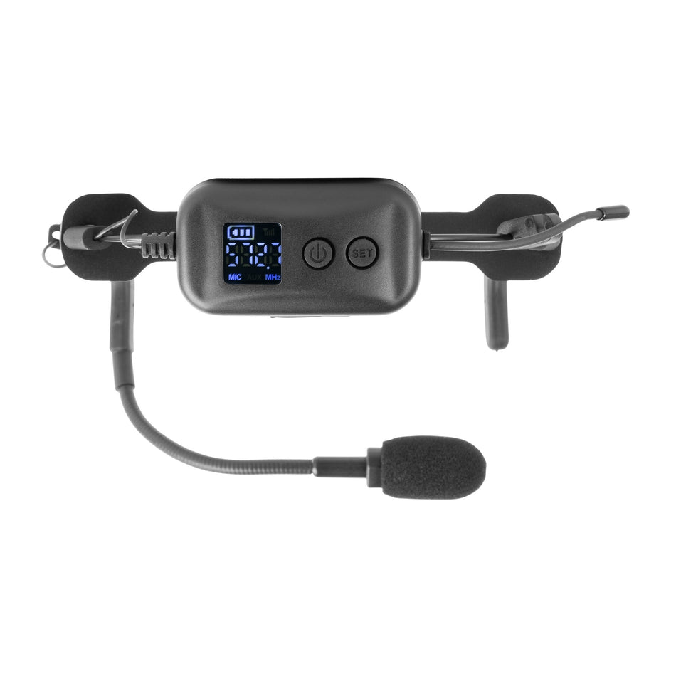 VONYX WSH20 - Micrófono Inalámbrico de Diadema para Deportes y Fitness con Estuche de EVA - Tempo Shop