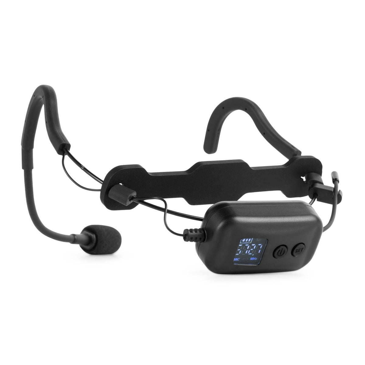 VONYX WSH20 - Micrófono Inalámbrico de Diadema para Deportes y Fitness con Estuche de EVA - Tempo Shop