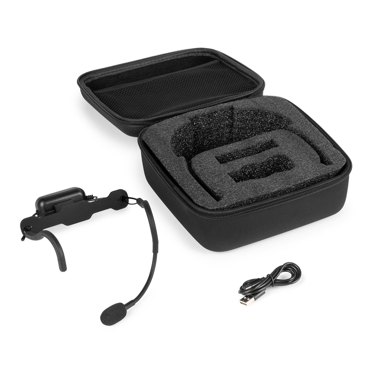 VONYX WSH20 - Micrófono Inalámbrico de Diadema para Deportes y Fitness con Estuche de EVA - Tempo Shop