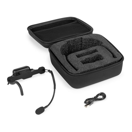 VONYX WSH20 - Micrófono Inalámbrico de Diadema para Deportes y Fitness con Estuche de EVA - Tempo Shop