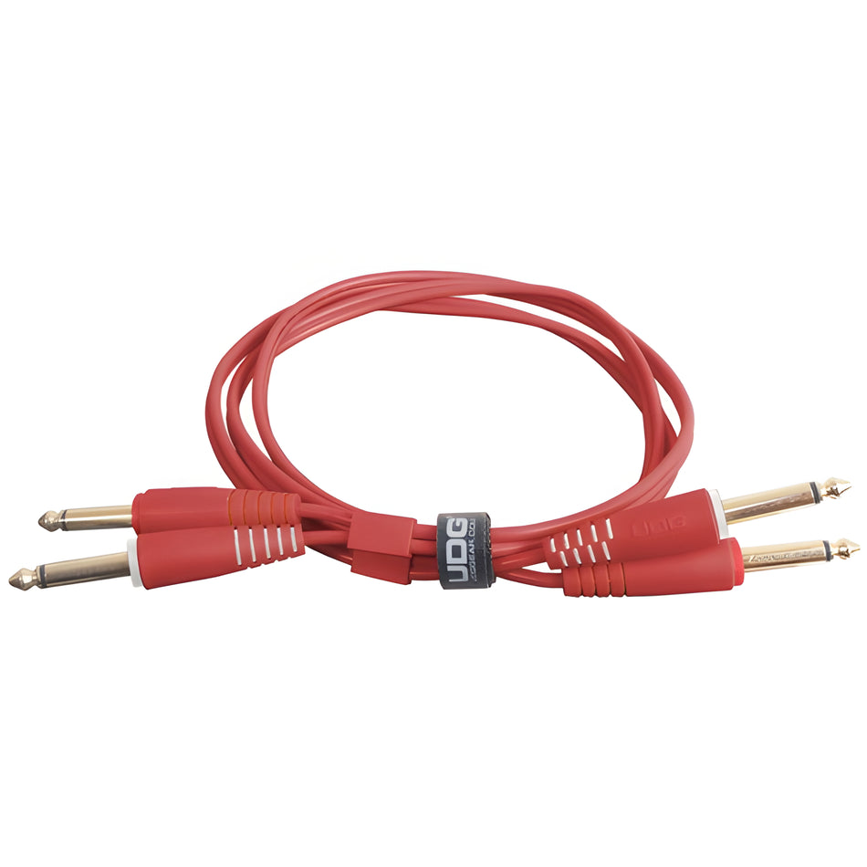 UDG U97004RD - ULTIMATE AUDIO CABLE SET JACK - JACK STRAIGHT RED