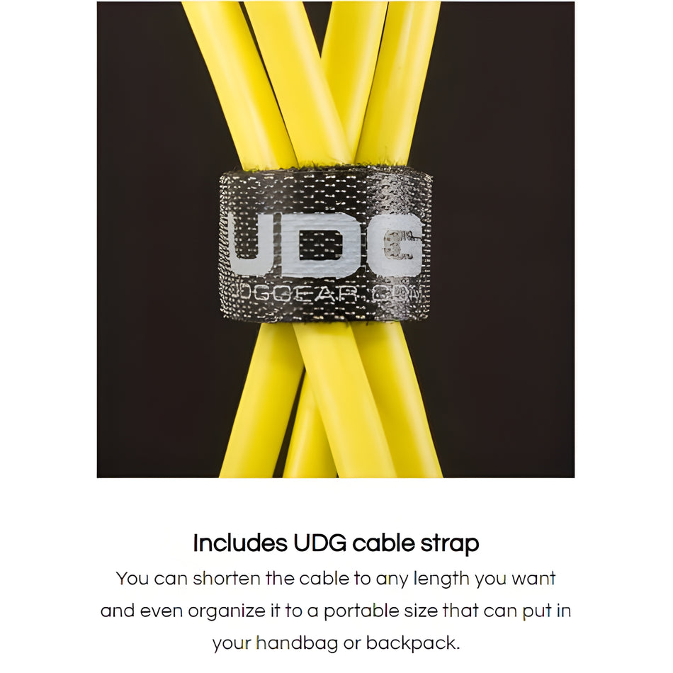 UDG U95005YL - ULTIMATE AUDIO CABLE USB 2.0 A-B YELLOW ANGLED 2M