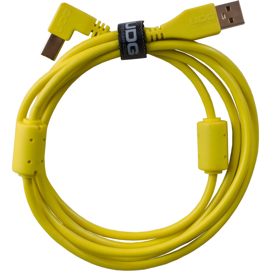 UDG U95006YL - ULTIMATE AUDIO CABLE USB 2.0 AB YELLOW ANGLED 3M