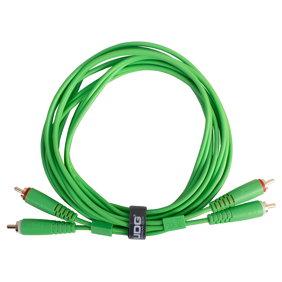 UDG U97003GR - ULTIMATE AUDIO CABLE SET RCA-RCA STRAIGHT  GREEN