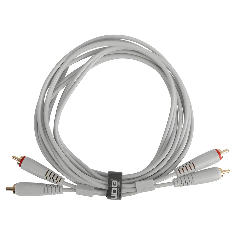 UDG U97001WH - ULTIMATE AUDIO CABLE SET RCA-RCA STRAIGHT WHITE